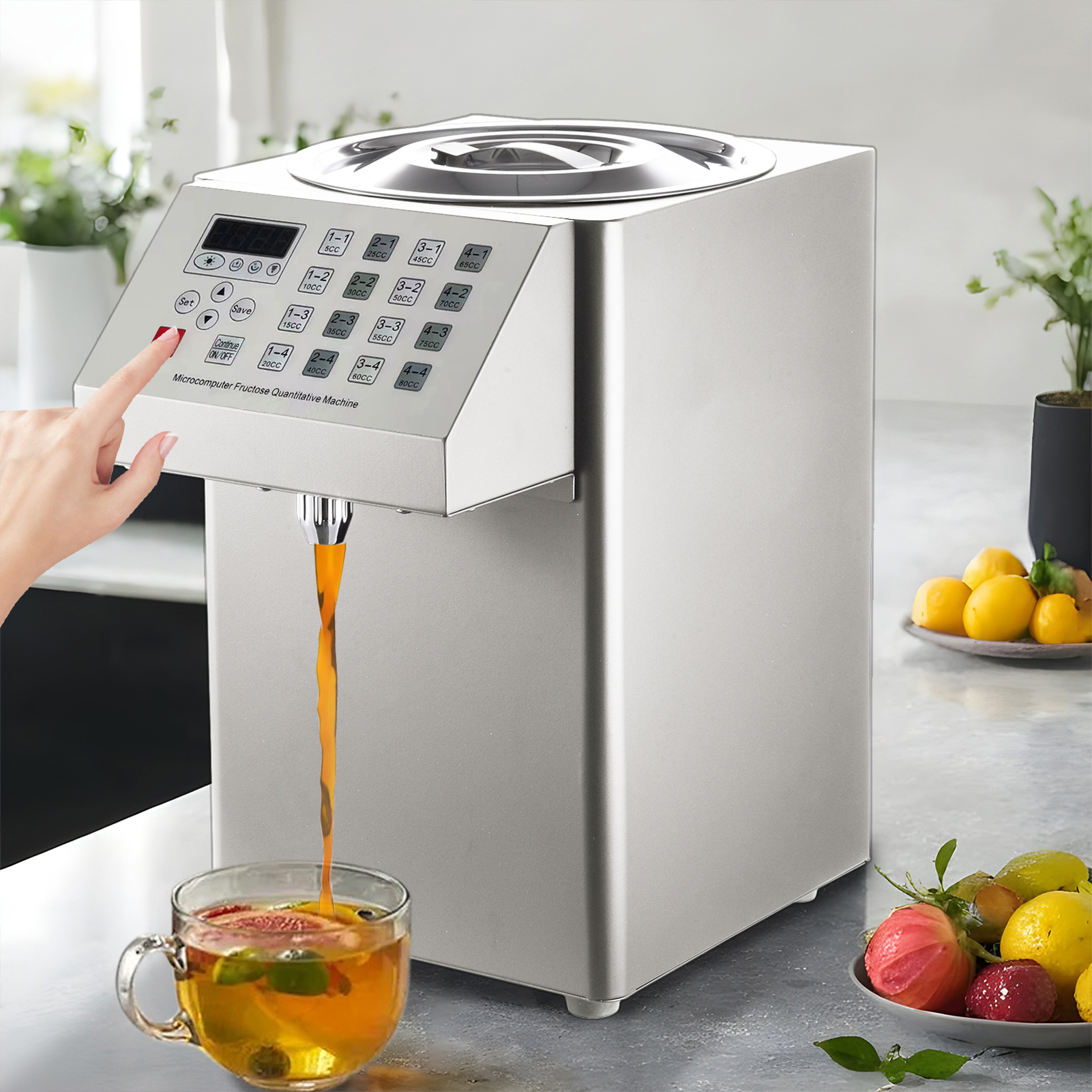 Coffee Tea Sugar - Automatic Fructose Dispenser Electric, Quantitative Syrup