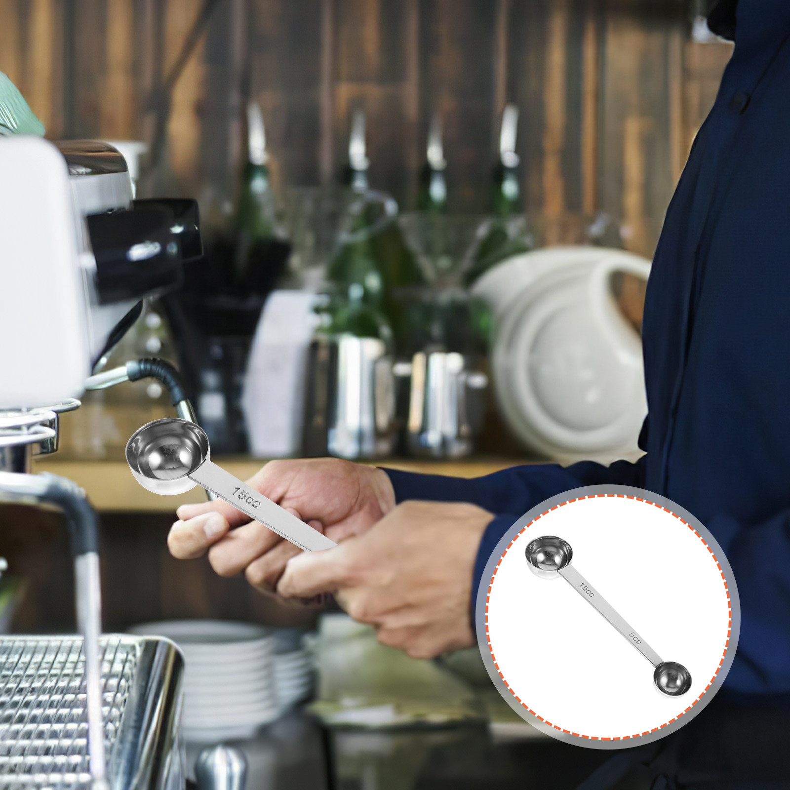 Tea Coffee Utensils - Premium Stainless Steel Measuring Scoop Coffee