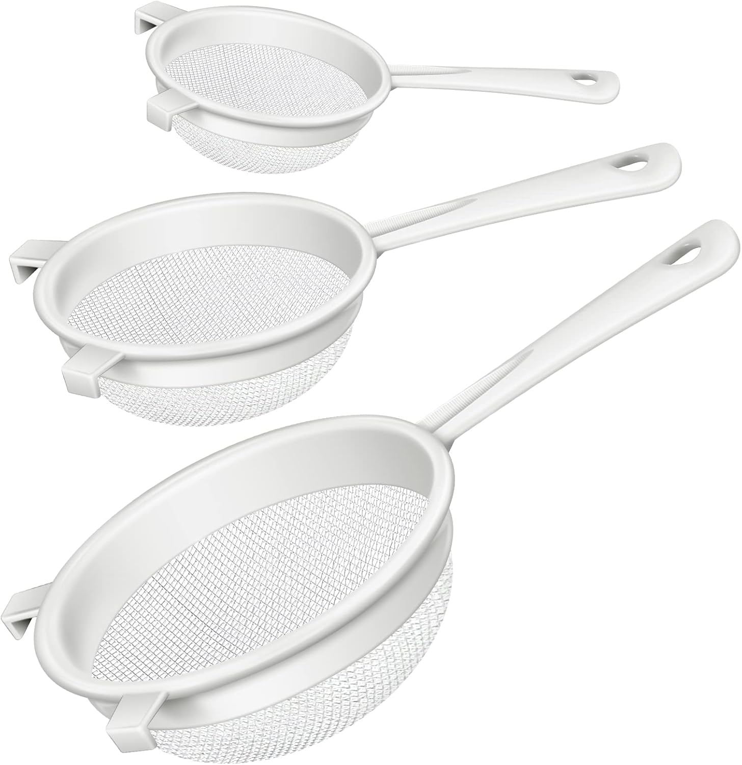 Tea Strainer Mesh - 3 Pcs Plastic Mesh Strainers with