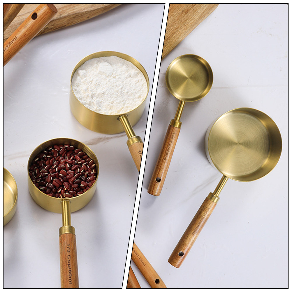 Coffee Tea Sugar - 4Pcs Measuring Spoons Set Stainless Steel