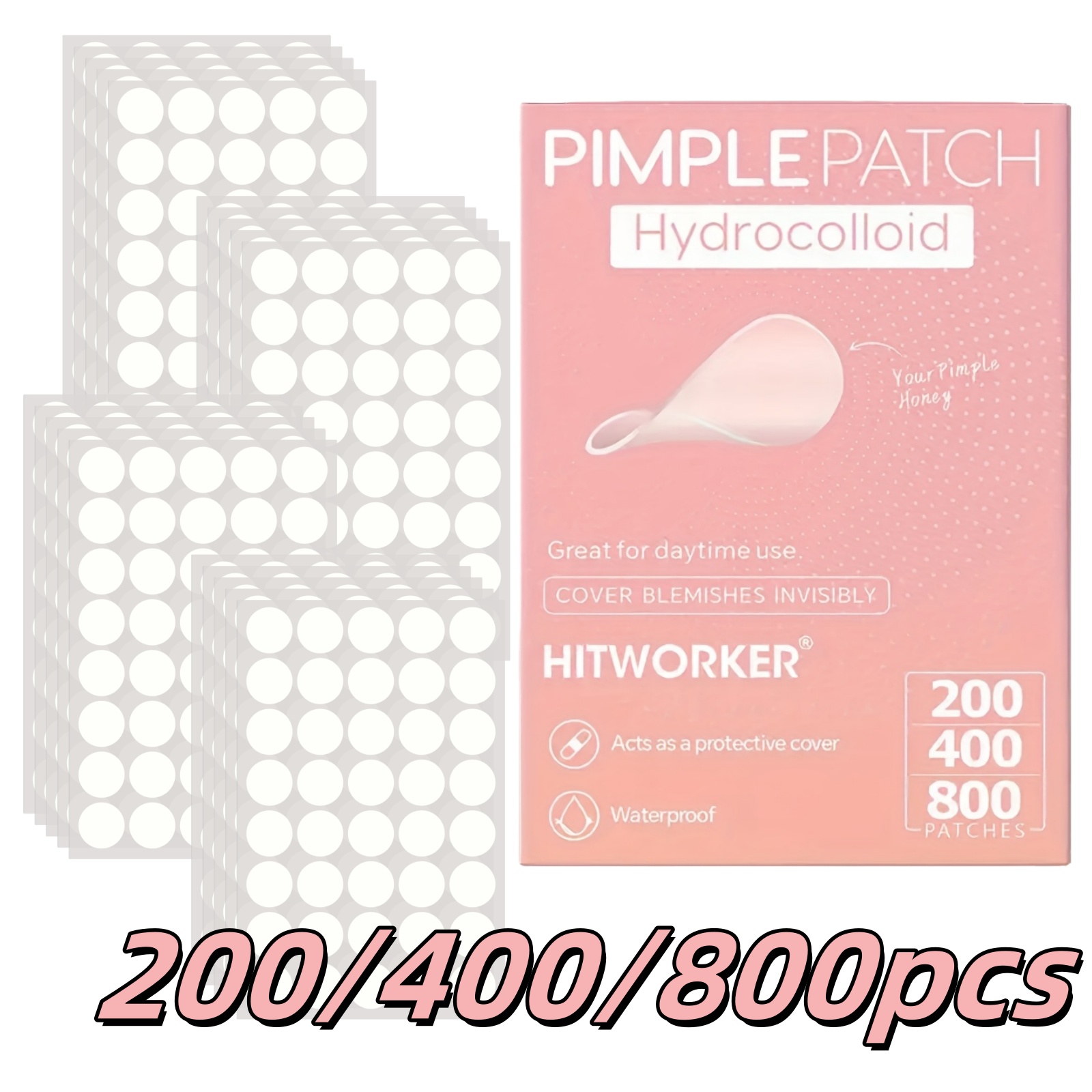Tea & Coffee Quận 1 - 200/400/800 Pieces HITWORKER Hydrocolloid Acne Patches