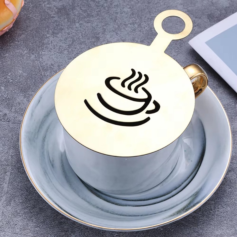 4pcs Stainless Steel Coffee St - Coffee Stencil Art incelemesi ve fiyatı