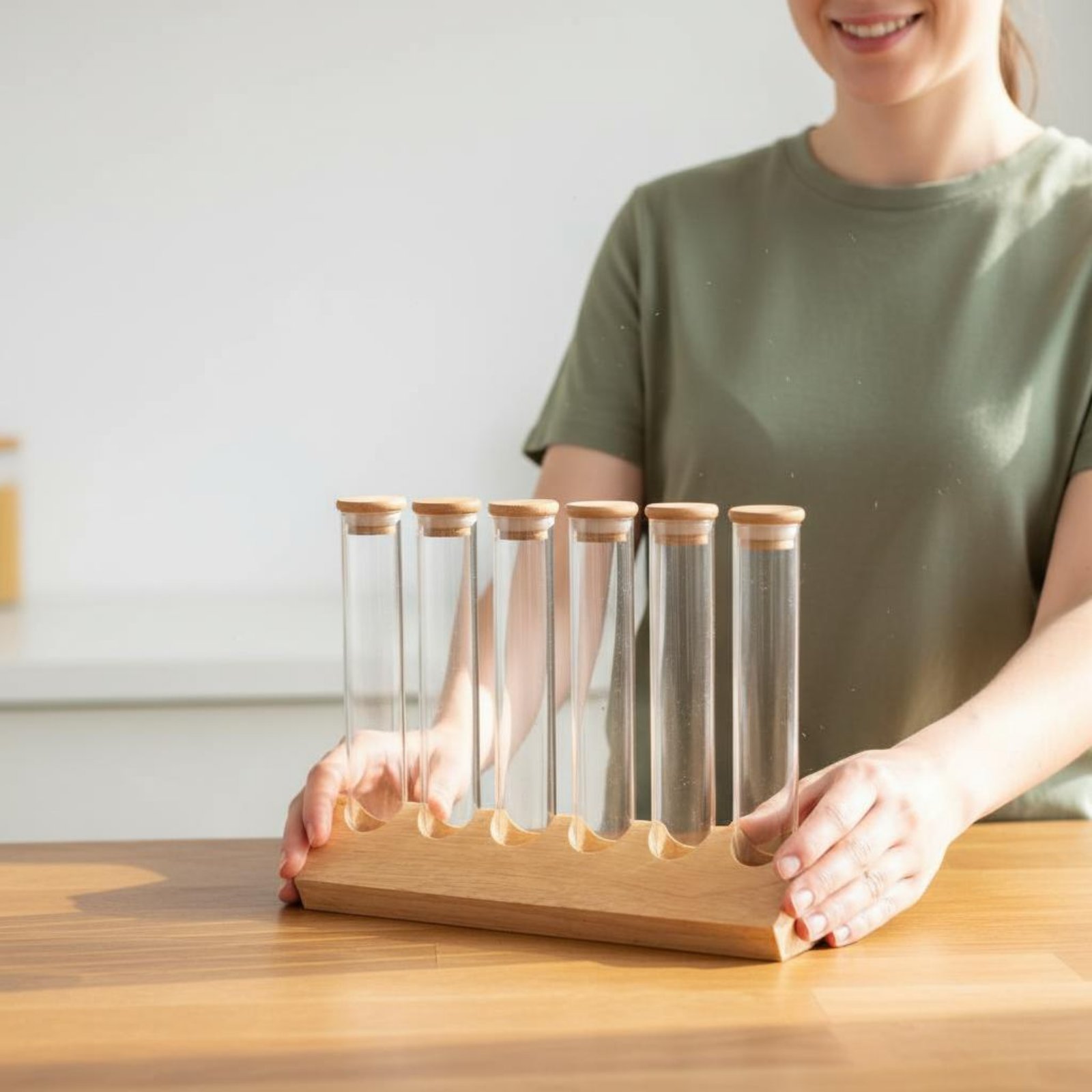 Glass Tube Container Set with  - Coffee Bean & Tea Menu incelemesi ve fiyatı