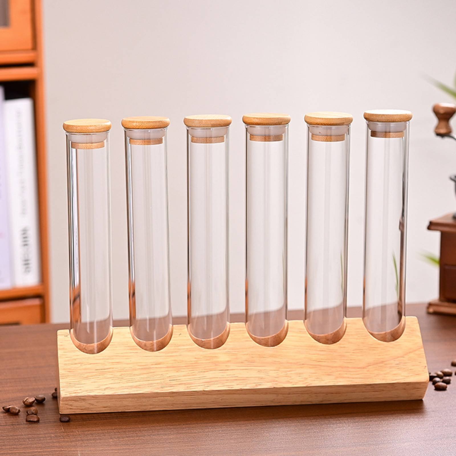 Glass Tube Container Set with  - Coffee Bean & Tea Menu incelemesi ve fiyatı