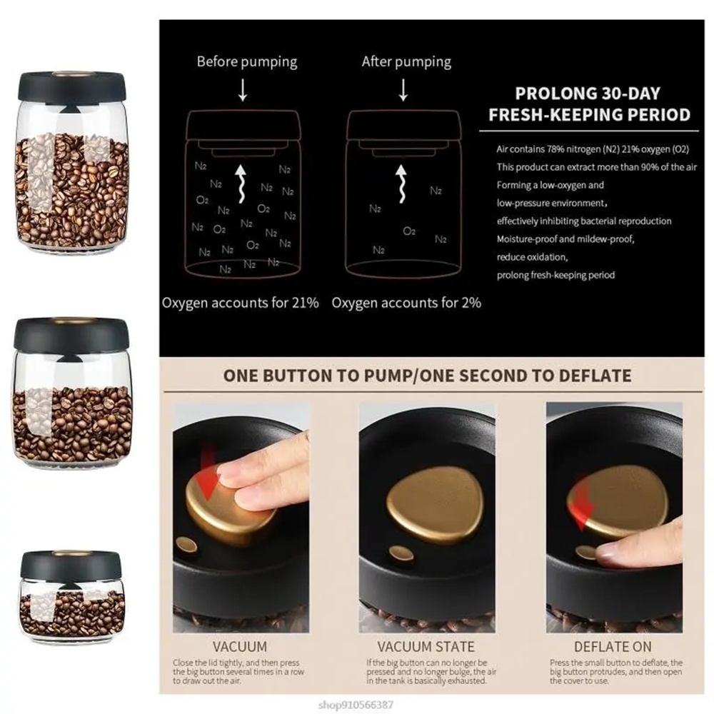 1pack Coffee Bean Storage Cont - Coffee Tea Canister Set incelemesi ve fiyatı