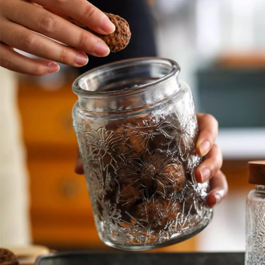 ANSQU Vintage Glass Jar with L - Coffee Tea Sugar incelemesi ve fiyatı