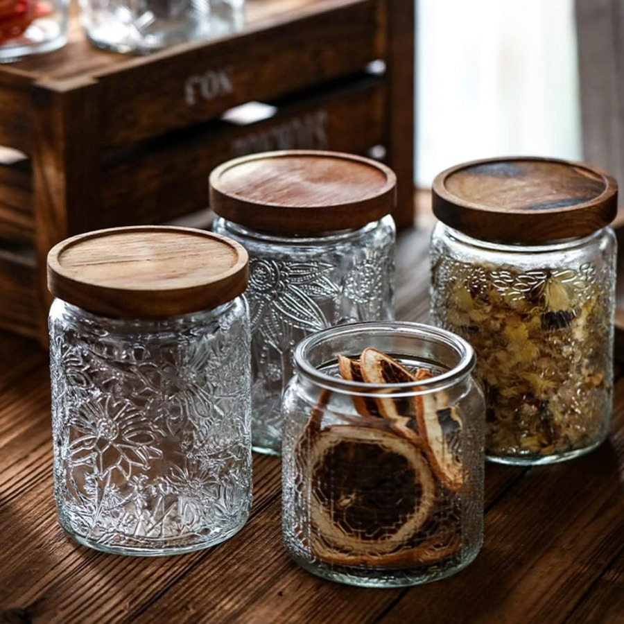 ANSQU Vintage Glass Jar with L - Coffee Tea Sugar incelemesi ve fiyatı