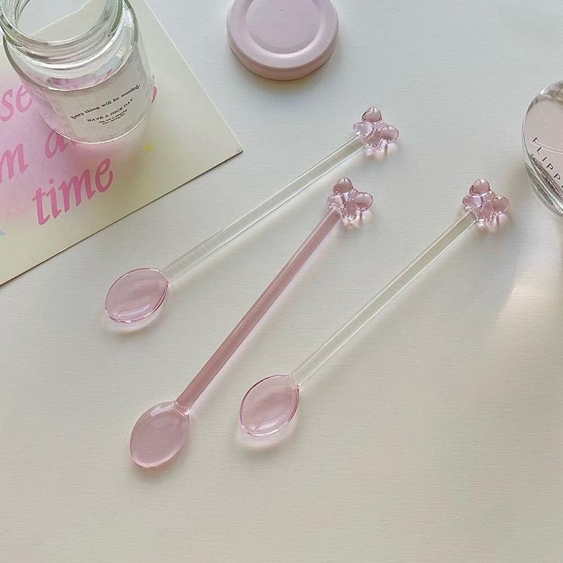 Pink Bow-Adorned Glass Coffee  - Tea Coffee Utensils incelemesi ve fiyatı