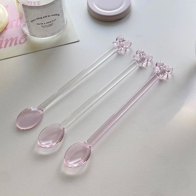 Pink Bow-Adorned Glass Coffee  - Tea Coffee Utensils incelemesi ve fiyatı