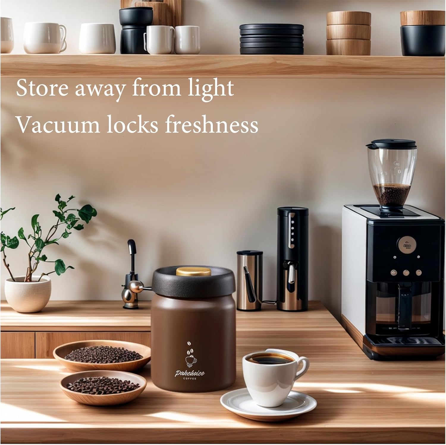 Vacuum Coffee Bean Storage Con - Coffee Tea Canister Set incelemesi ve fiyatı