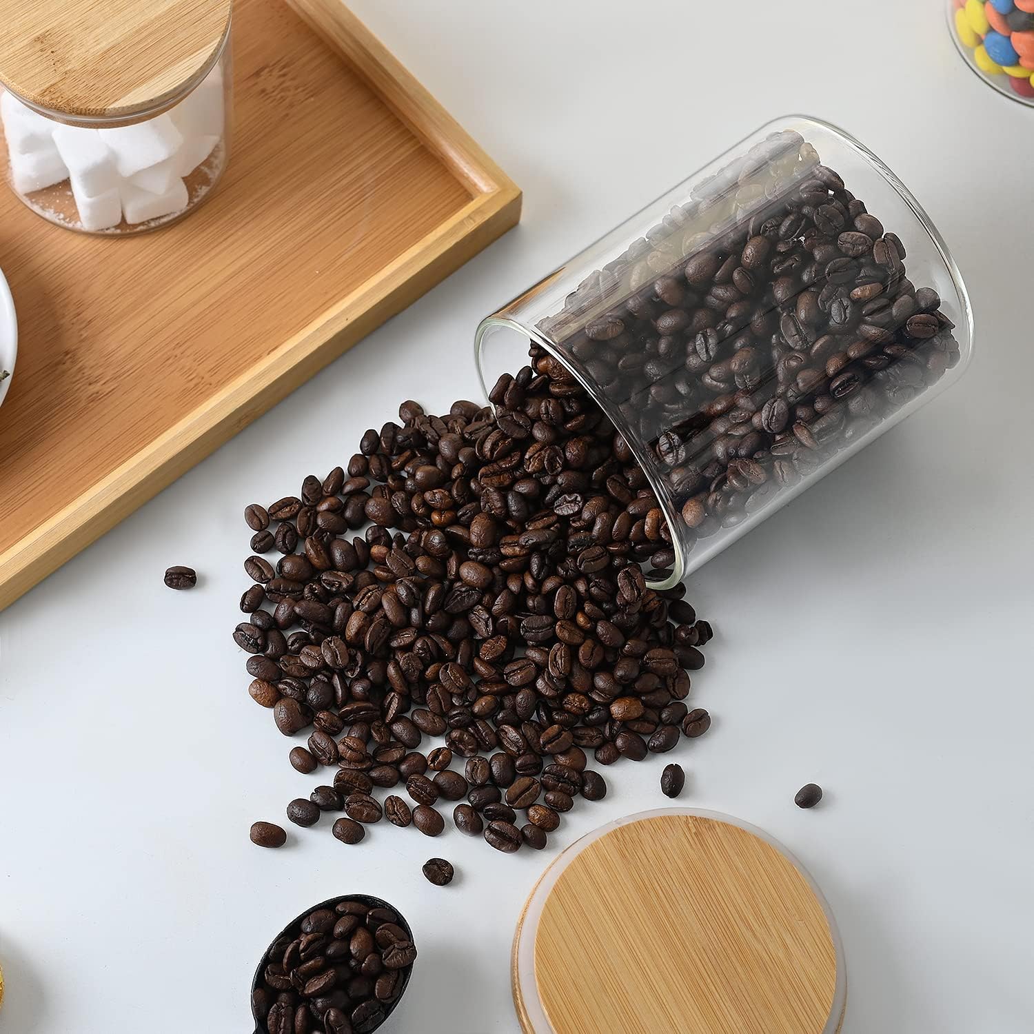 umieo Glass Food Storage Conta - Coffee Tea Sugar incelemesi ve fiyatı