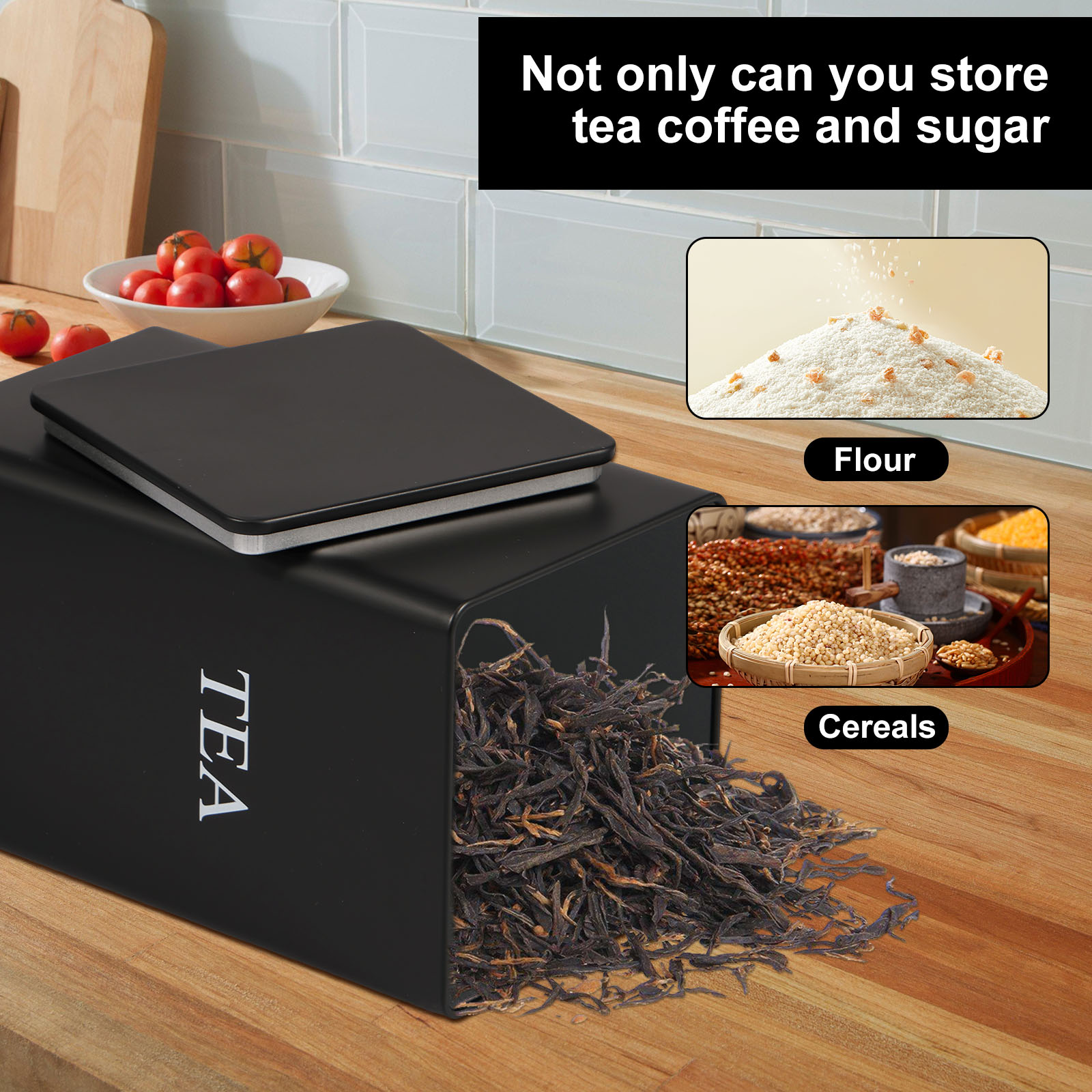 3Pcs Coffee Bean Storage Canis - Coffee Tea Sugar Canisters incelemesi ve fiyatı