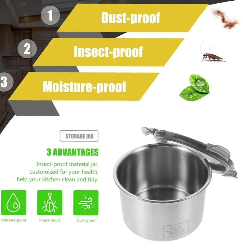 Stainless Steel Food Container - Coffee Tea Sugar Container Set incelemesi ve fiyatı