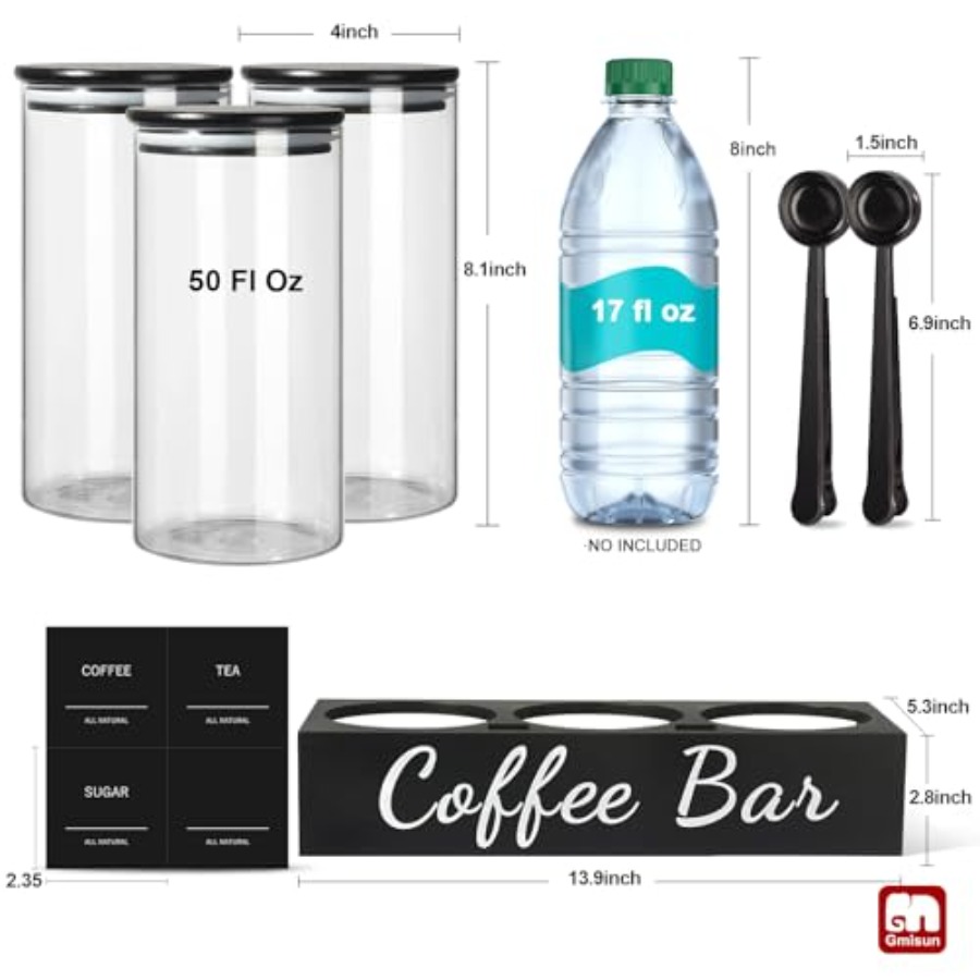 Coffee Tea Sugar Container Set - Coffee Tea Canister Set incelemesi ve fiyatı