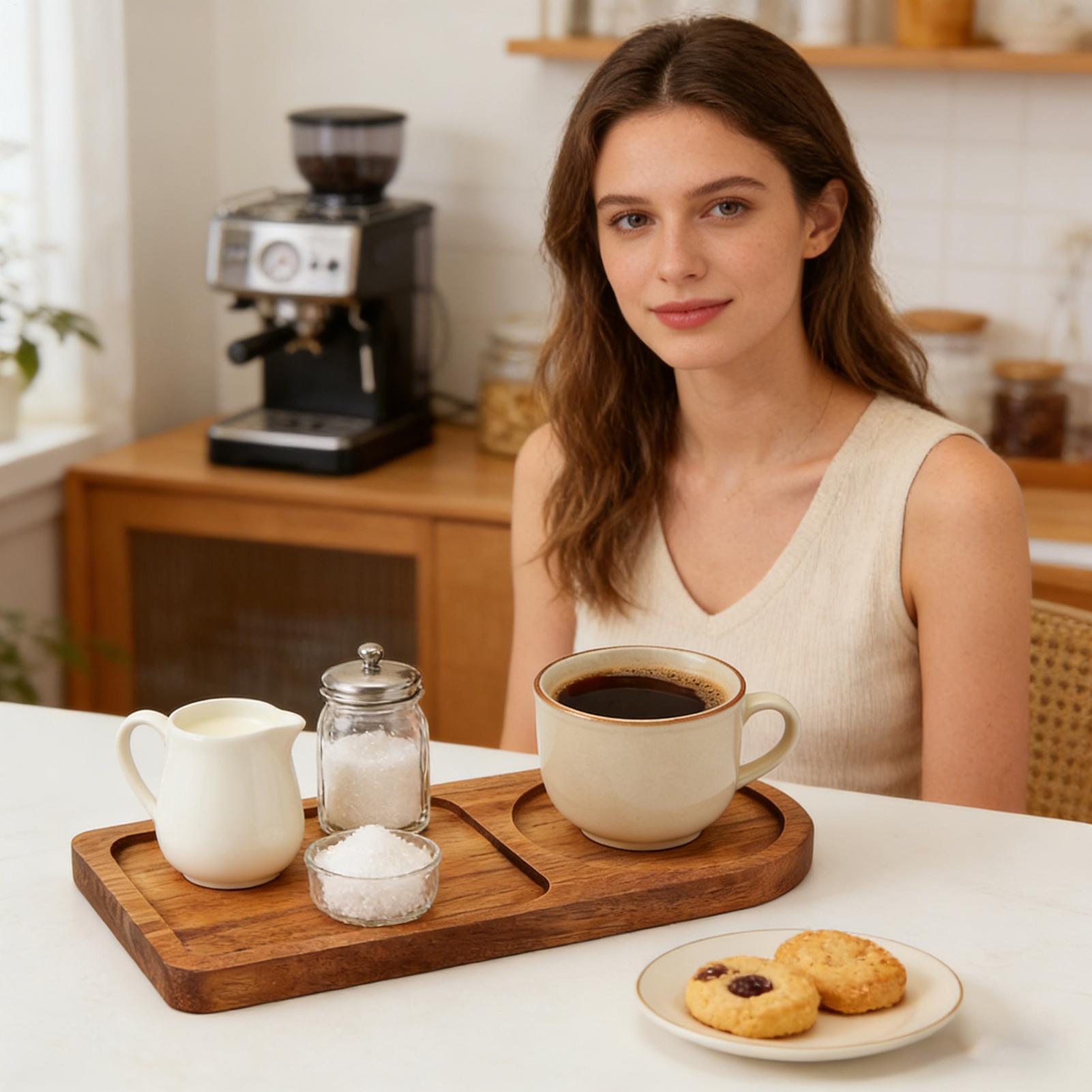 Wood Serving Tray Aesthetic Ru - Coffee & Tea Garden Lincoln Menu incelemesi ve fiyatı