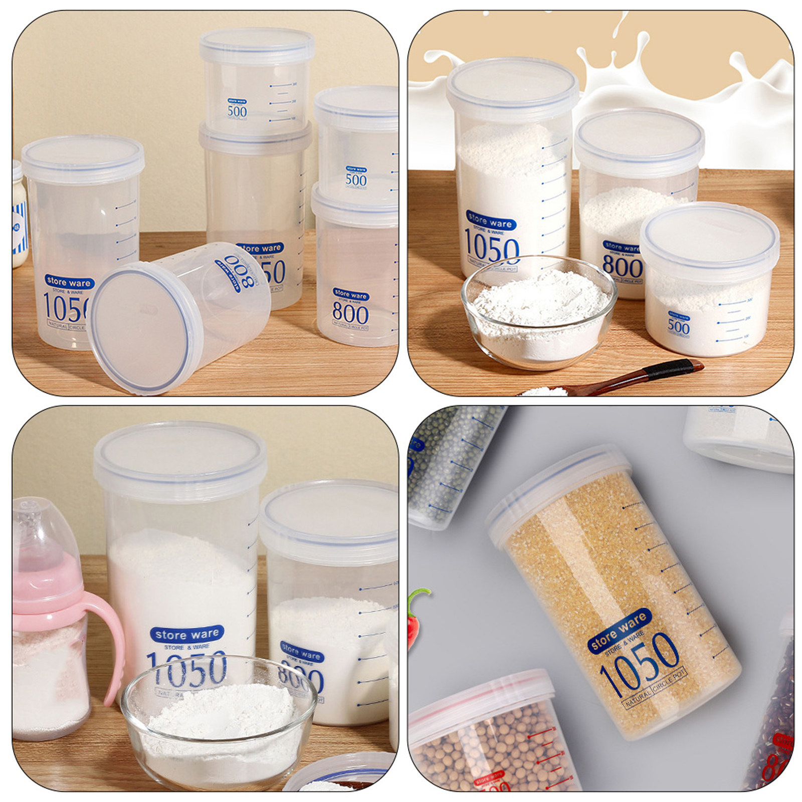 2Pcs Protein Powder Storage Ca - Coffee Tea Sugar Canisters incelemesi ve fiyatı