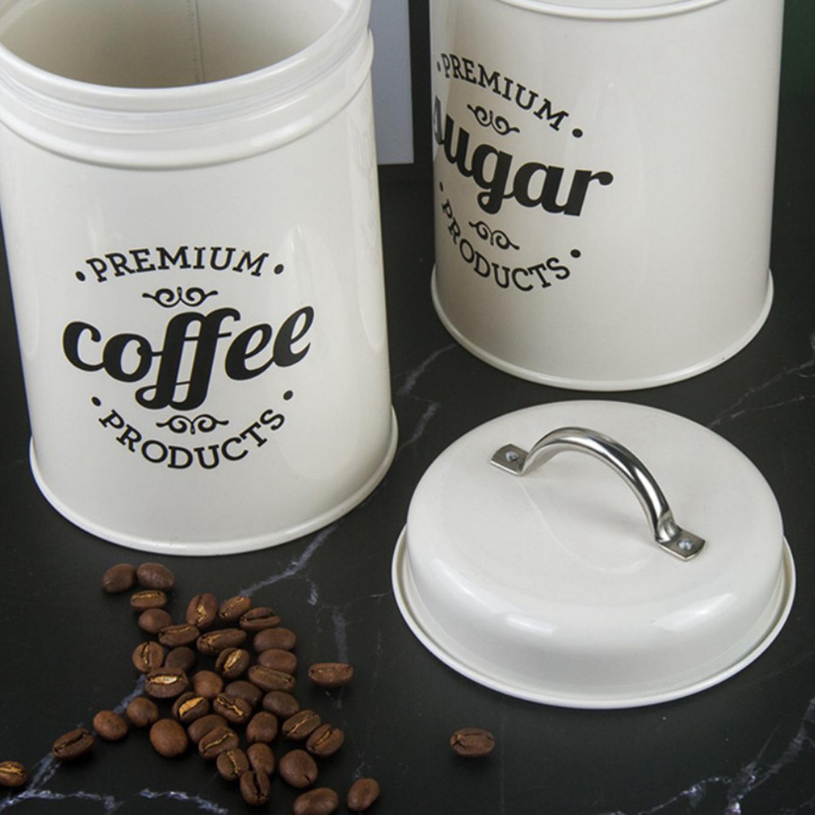 Metal Canisters for Kitchen St - Coffee Tea Sugar Container Set incelemesi ve fiyatı