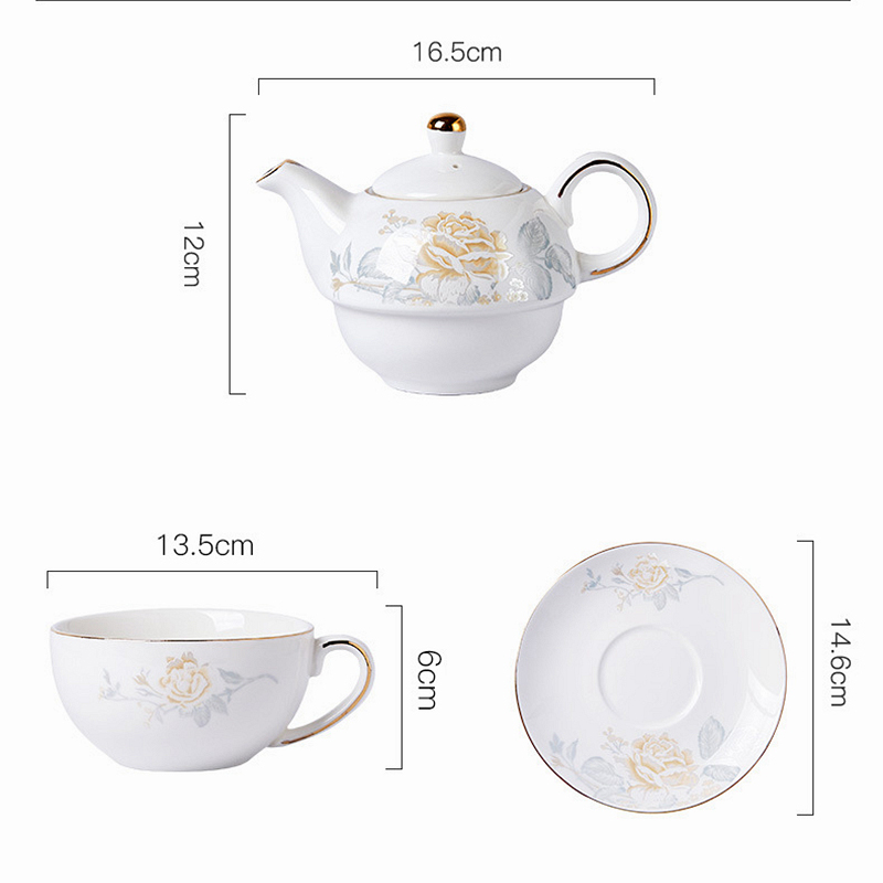 480ml Ceramic Tea for One Set  - Coffee Tea Flower incelemesi ve fiyatı