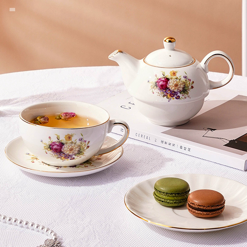 480ml Ceramic Tea for One Set  - Coffee Tea Flower incelemesi ve fiyatı