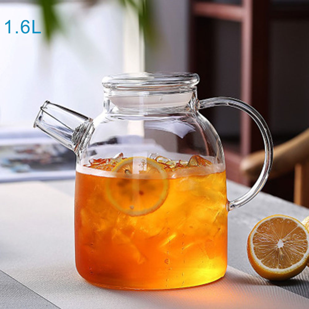 1000/1600ml Transparent Borosi - Coffee Tea Flower incelemesi ve fiyatı