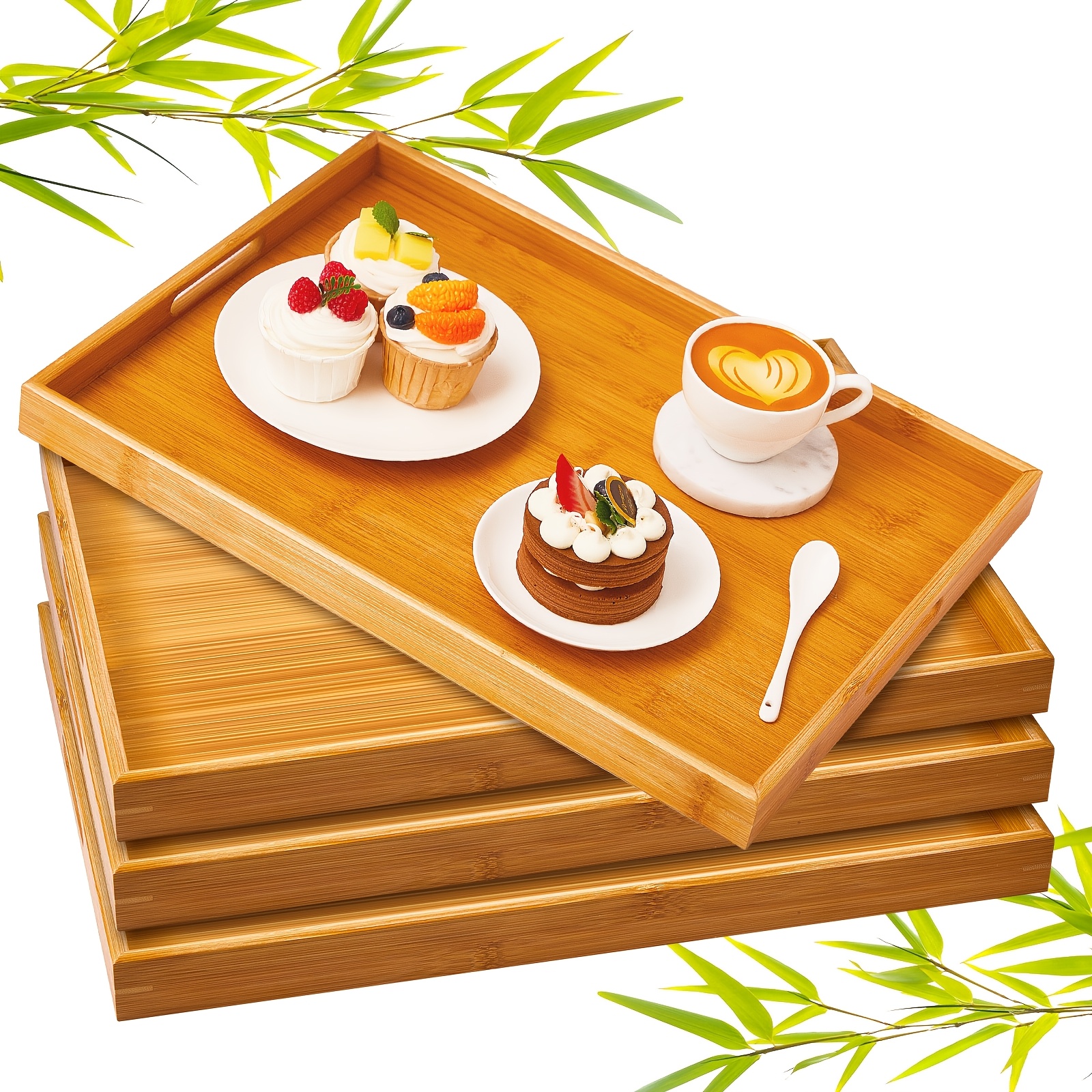 4pcs 18 X 13 X 1.4in Large Bam - Coffee X Tea incelemesi ve fiyatı