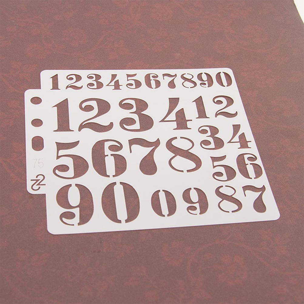 10Pcs Drawing Stencils Number  - Coffee Stencil Art incelemesi ve fiyatı
