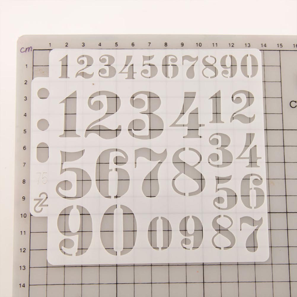 10Pcs Drawing Stencils Number  - Coffee Stencil Art incelemesi ve fiyatı