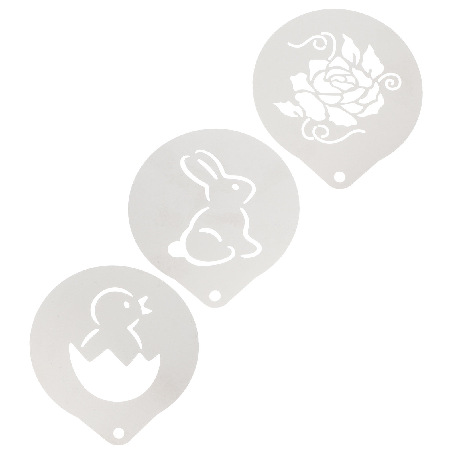 3Pcs Food Grade Stainless Stee - Coffee Stencil Art incelemesi ve fiyatı