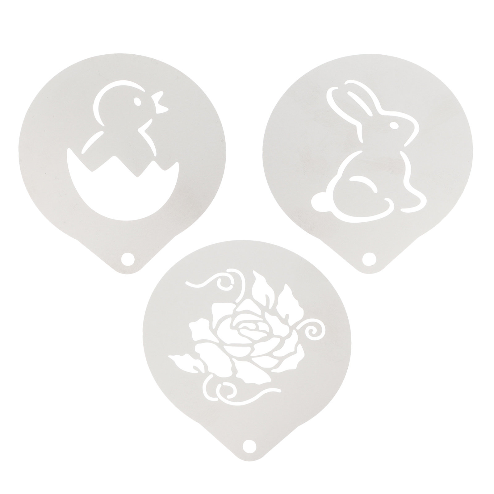 3Pcs Food Grade Stainless Stee - Coffee Stencil Art incelemesi ve fiyatı