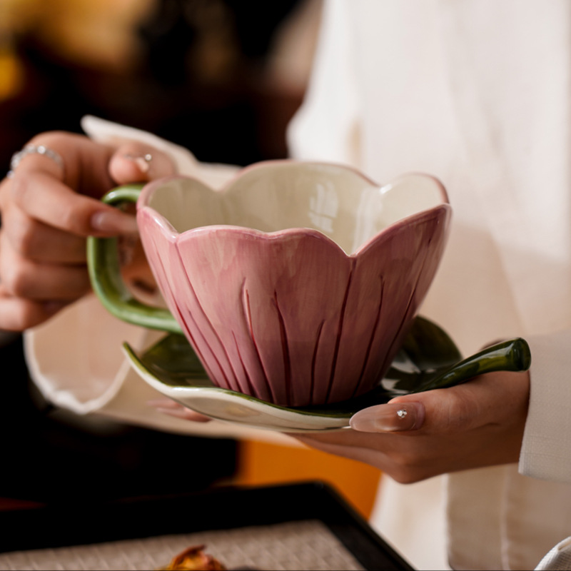 Irregular Hand-painted Coffee  - Coffee Tea Flower incelemesi ve fiyatı