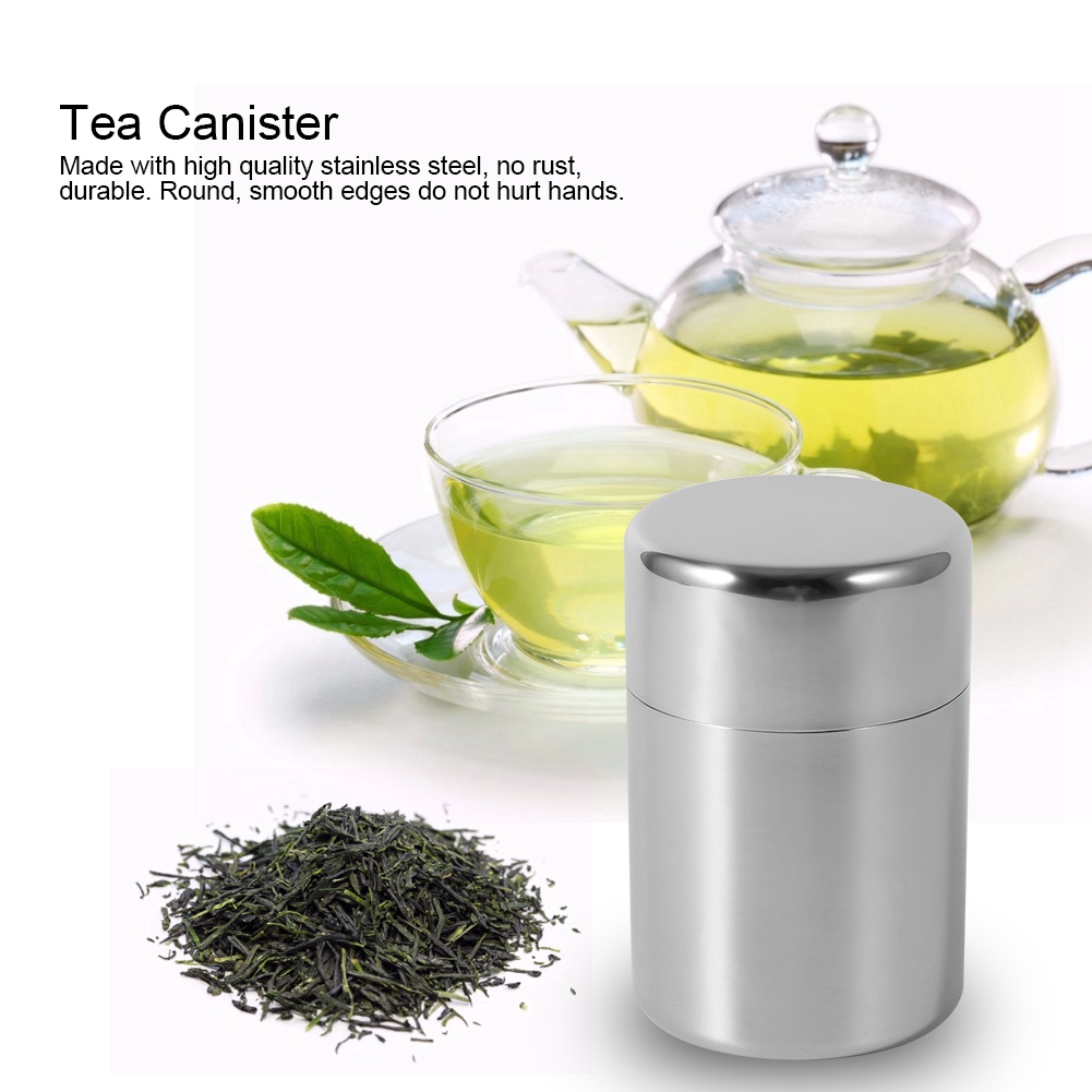Stainless Steel Tea Leaf Tins  - Coffee Tea Sugar Canisters incelemesi ve fiyatı