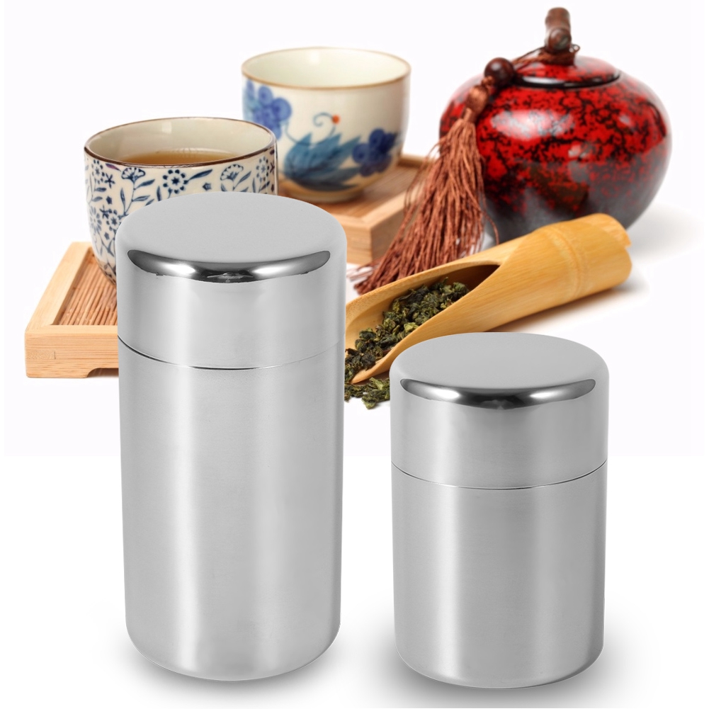 Stainless Steel Tea Leaf Tins  - Coffee Tea Sugar Canisters incelemesi ve fiyatı