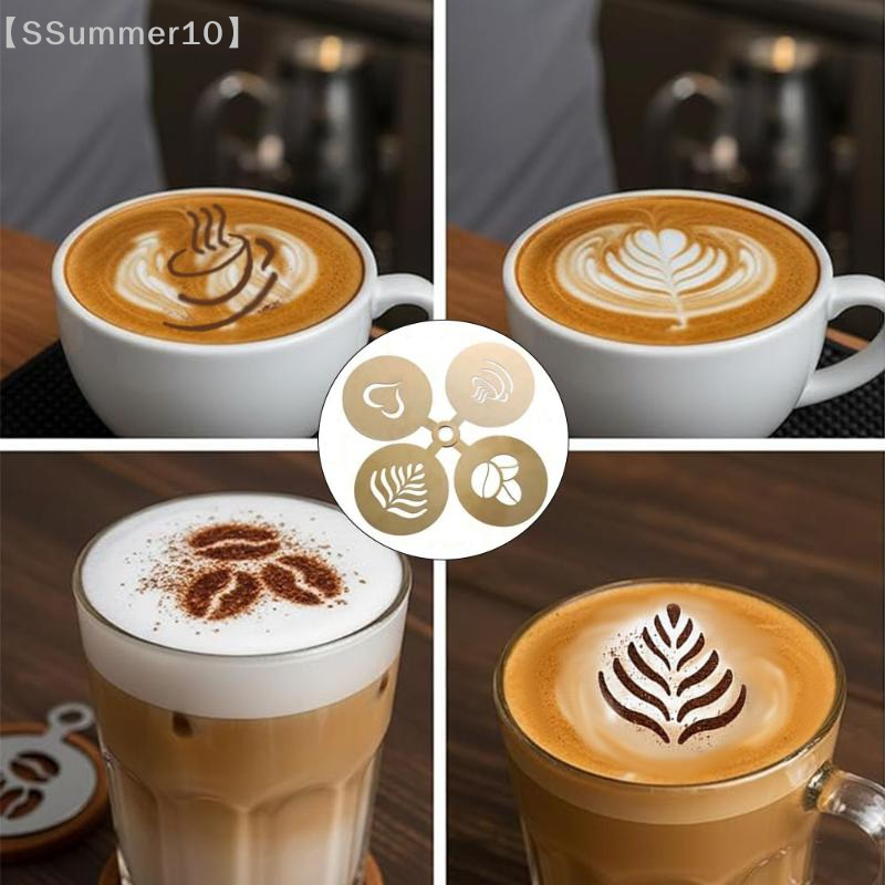 【SSummer10】4Pcs/Set Stainless  - Coffee Stencil Art incelemesi ve fiyatı
