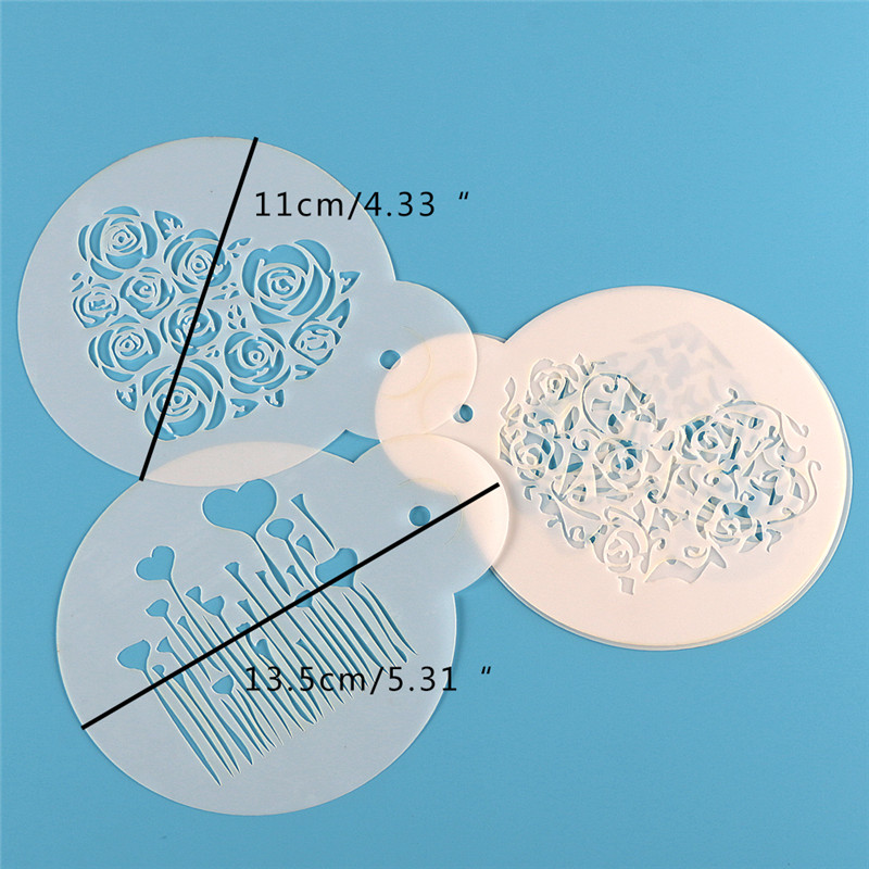 Aomily 6pcs/Set Valentine's Da - Coffee Stencil Art incelemesi ve fiyatı
