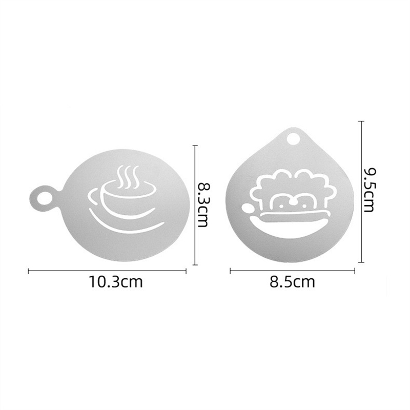12pcs Stainless Steel Cafe Foa - Coffee Stencil Art incelemesi ve fiyatı