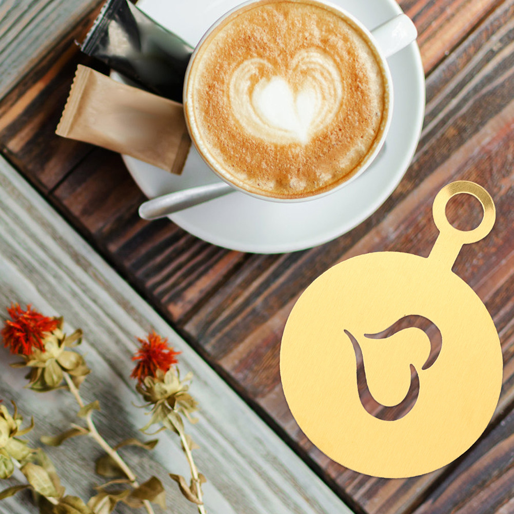 4Pcs Stainless Steel Coffee De - Coffee Stencil Art incelemesi ve fiyatı