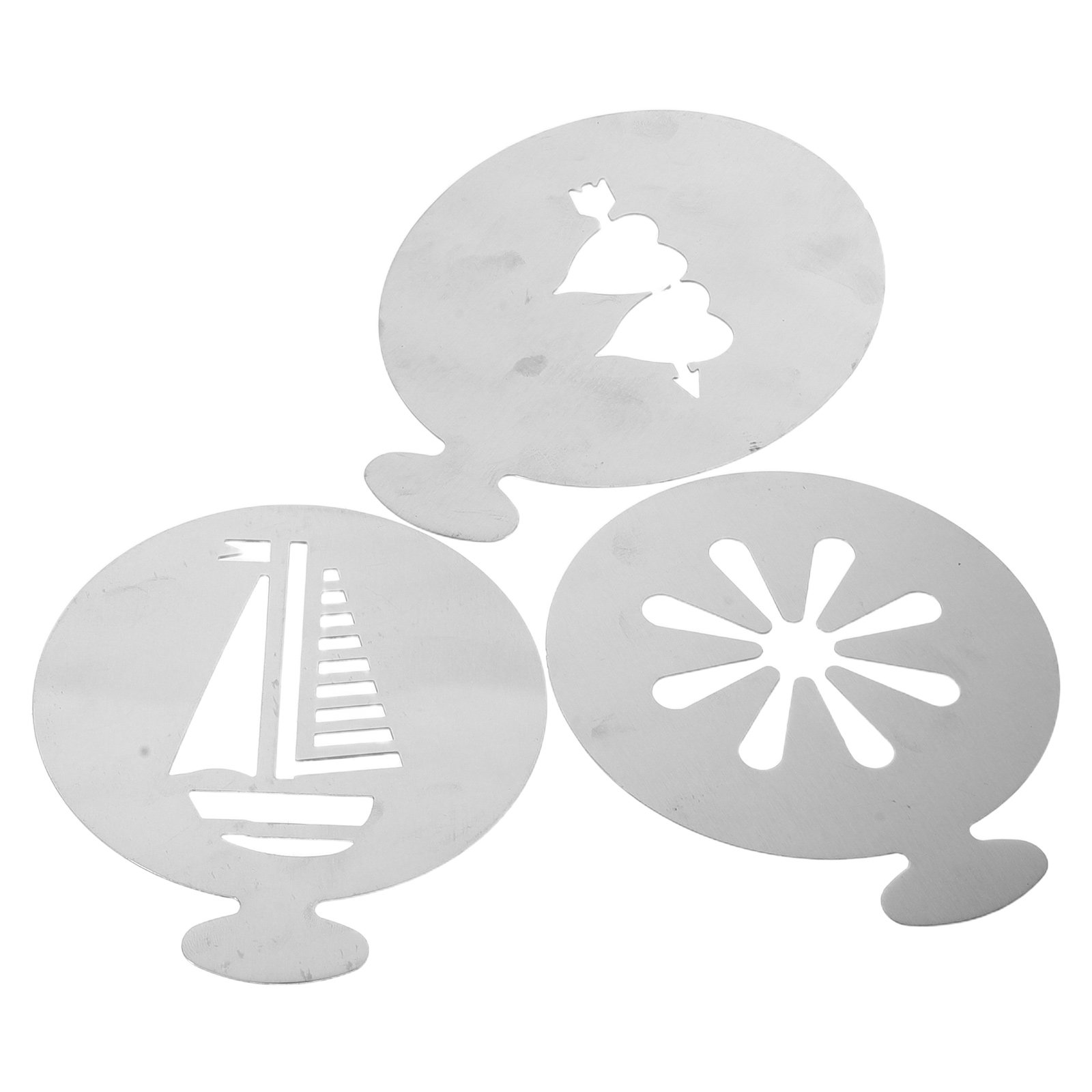 3Pcs Coffee Latte Art Stencils - Coffee Stencil Art incelemesi ve fiyatı