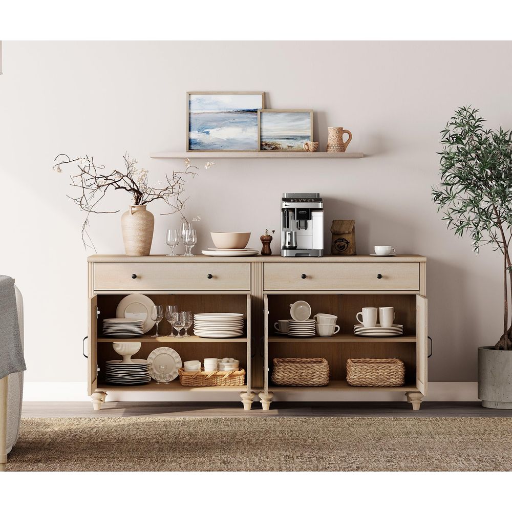 Buffet Cabinet with 4 Doors an - Coffee & Tea Garden Lincoln Menu incelemesi ve fiyatı