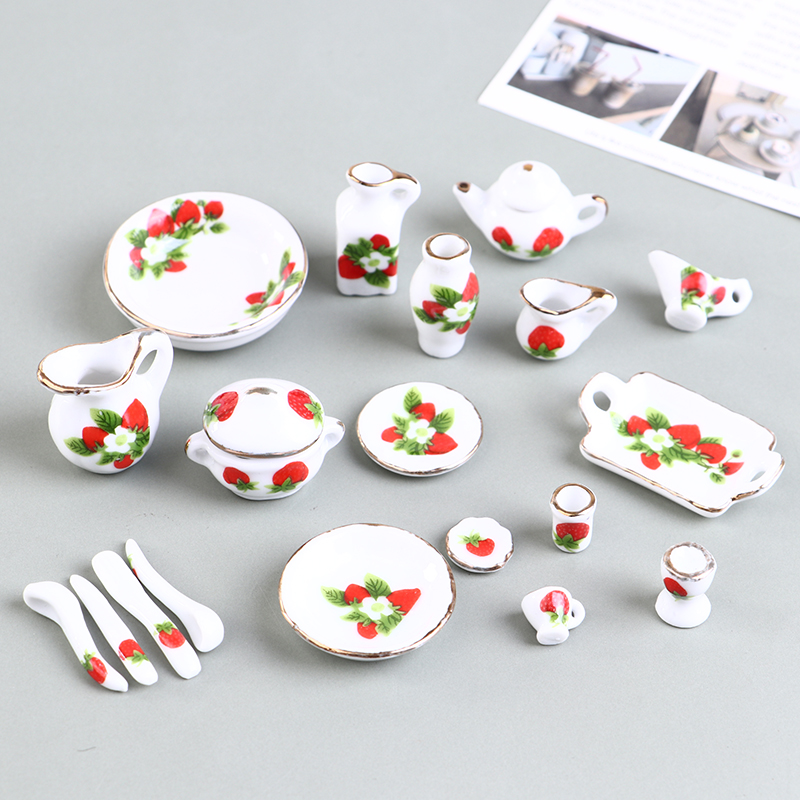 1 Set 1:12 Miniature Doll Hous - Coffee Tea Flower incelemesi ve fiyatı