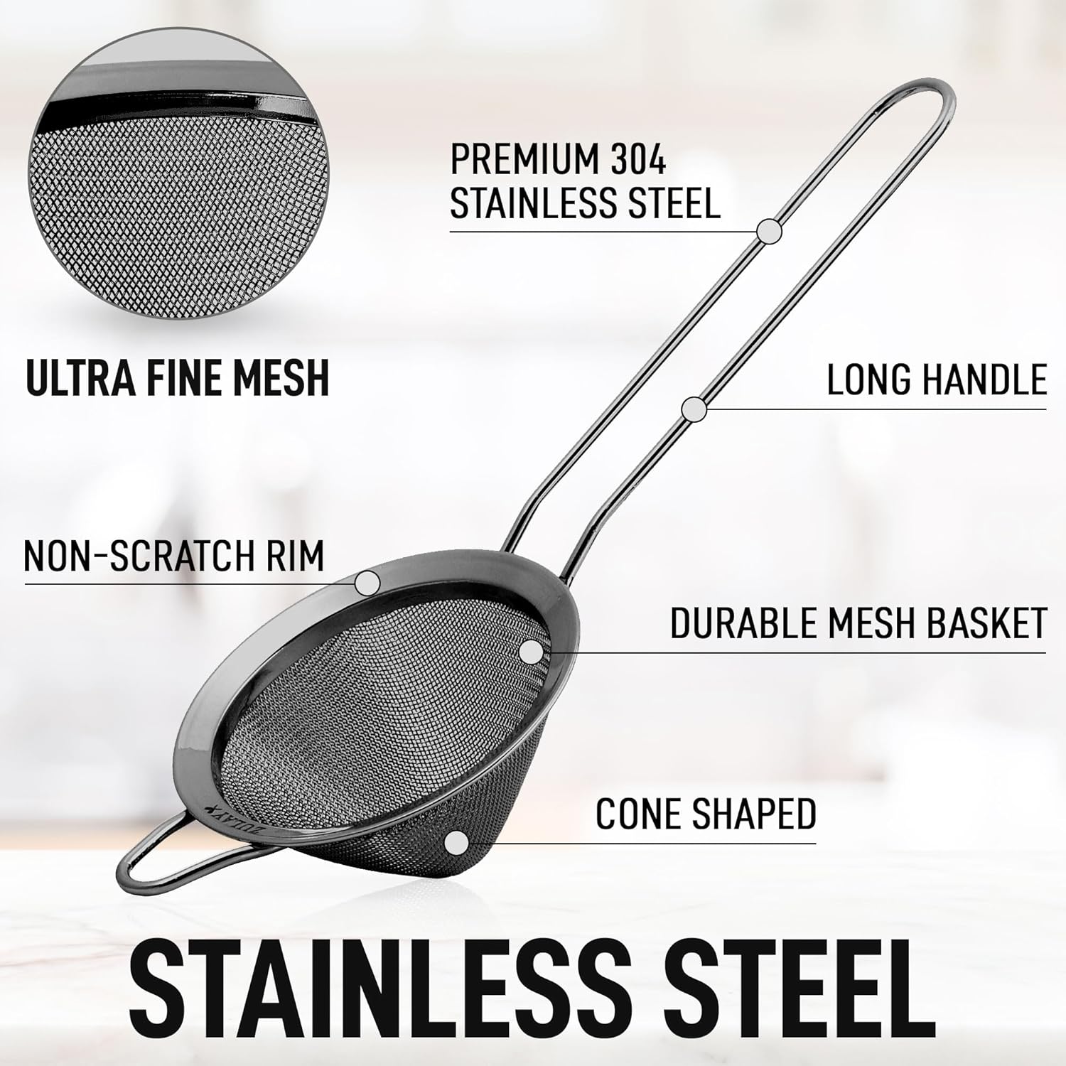 304 Stainless Steel Fine Mesh  - Tea Strainer Mesh incelemesi ve fiyatı
