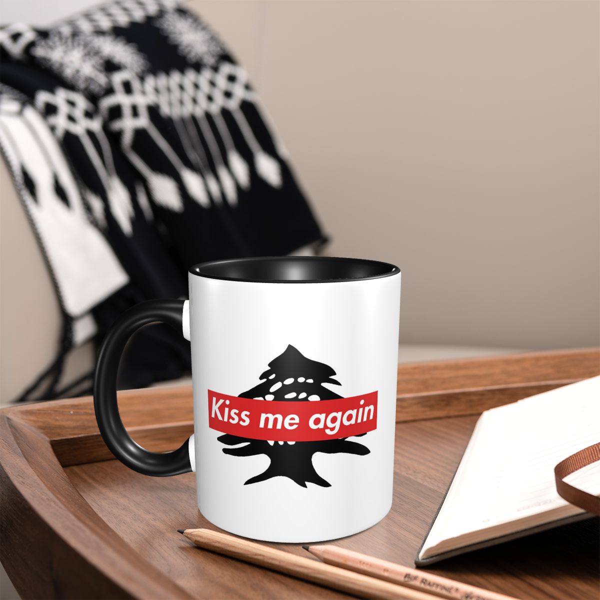 Lebanon Flag Lebanese Kiss Me  - Coffee Tea With Me incelemesi ve fiyatı