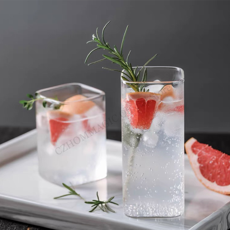 6/4/2/1Pcs Square Glass Cup Co - Juice Tea Coffee incelemesi ve fiyatı