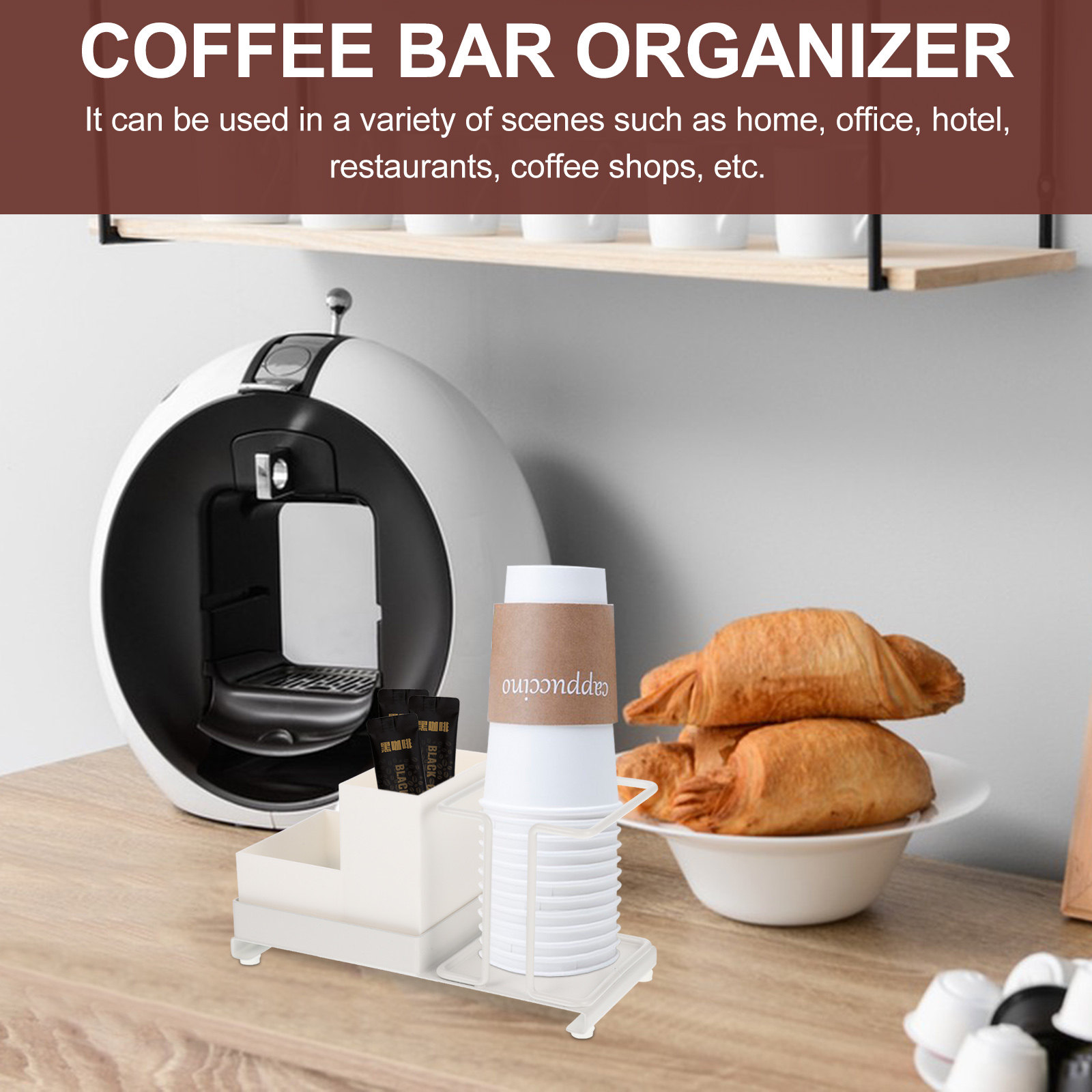 Holder For Countertop With Sto - Coffee Tea Sugar incelemesi ve fiyatı