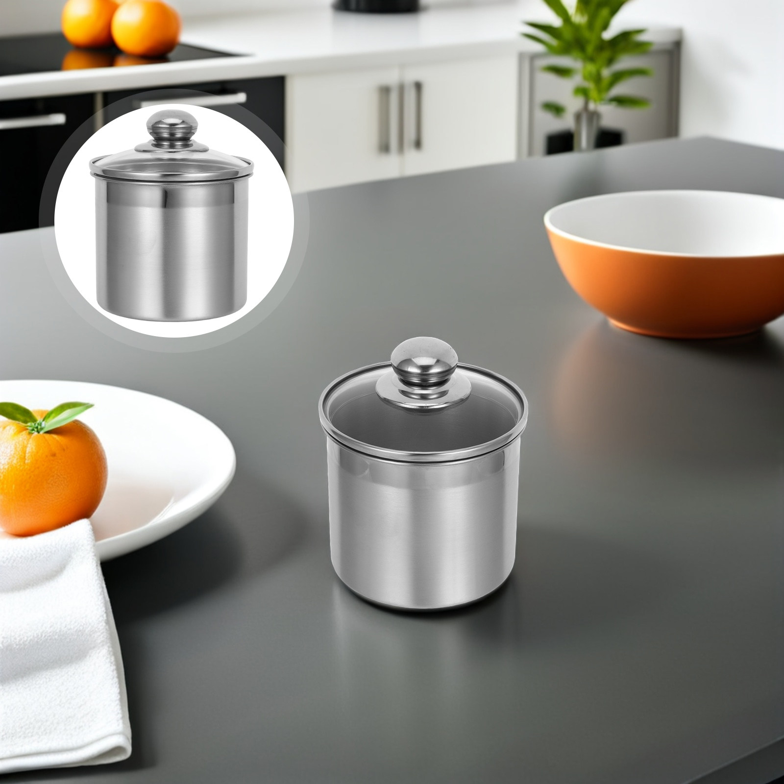 Stainless Steel Kitchen Canist - Coffee Tea Sugar Canisters incelemesi ve fiyatı
