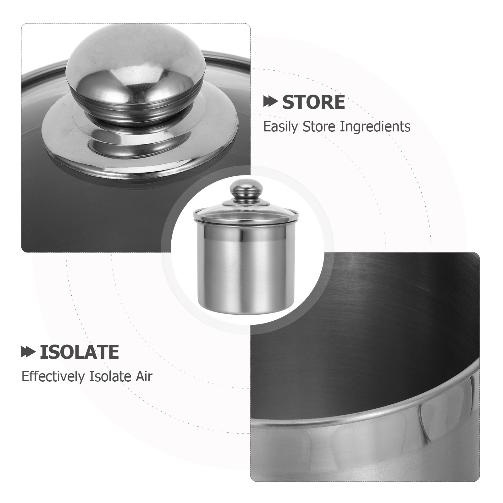 Stainless Steel Kitchen Canist - Coffee Tea Sugar Canisters incelemesi ve fiyatı