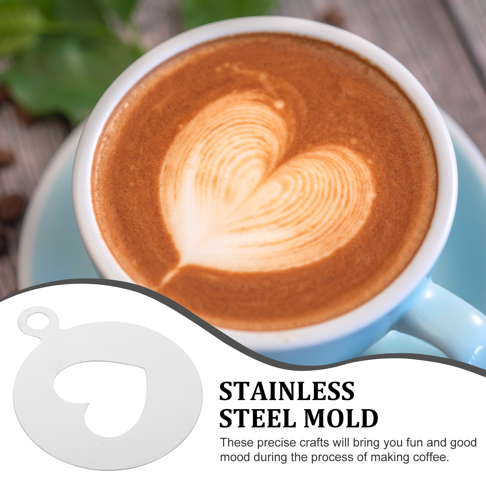 Heart Shape Coffee Stencils 30 - Coffee Stencil Art incelemesi ve fiyatı