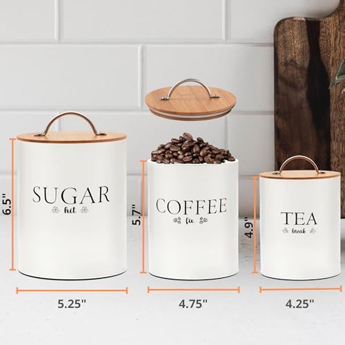D'Lifeful 3PC Airtight Tea Cof - Coffee Tea Canister Set incelemesi ve fiyatı