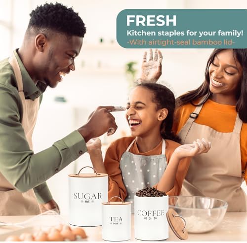 D'Lifeful 3PC Airtight Tea Cof - Coffee Tea Canister Set incelemesi ve fiyatı
