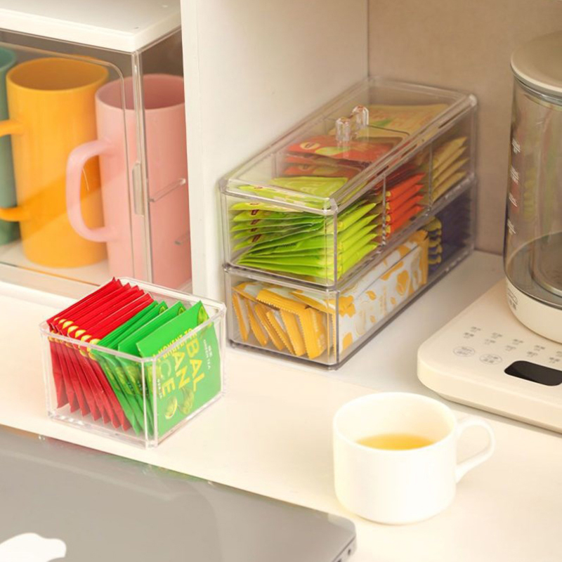 [E] Tea Bag Storage Box Drawer - Coffee Tea Sugar Canisters incelemesi ve fiyatı