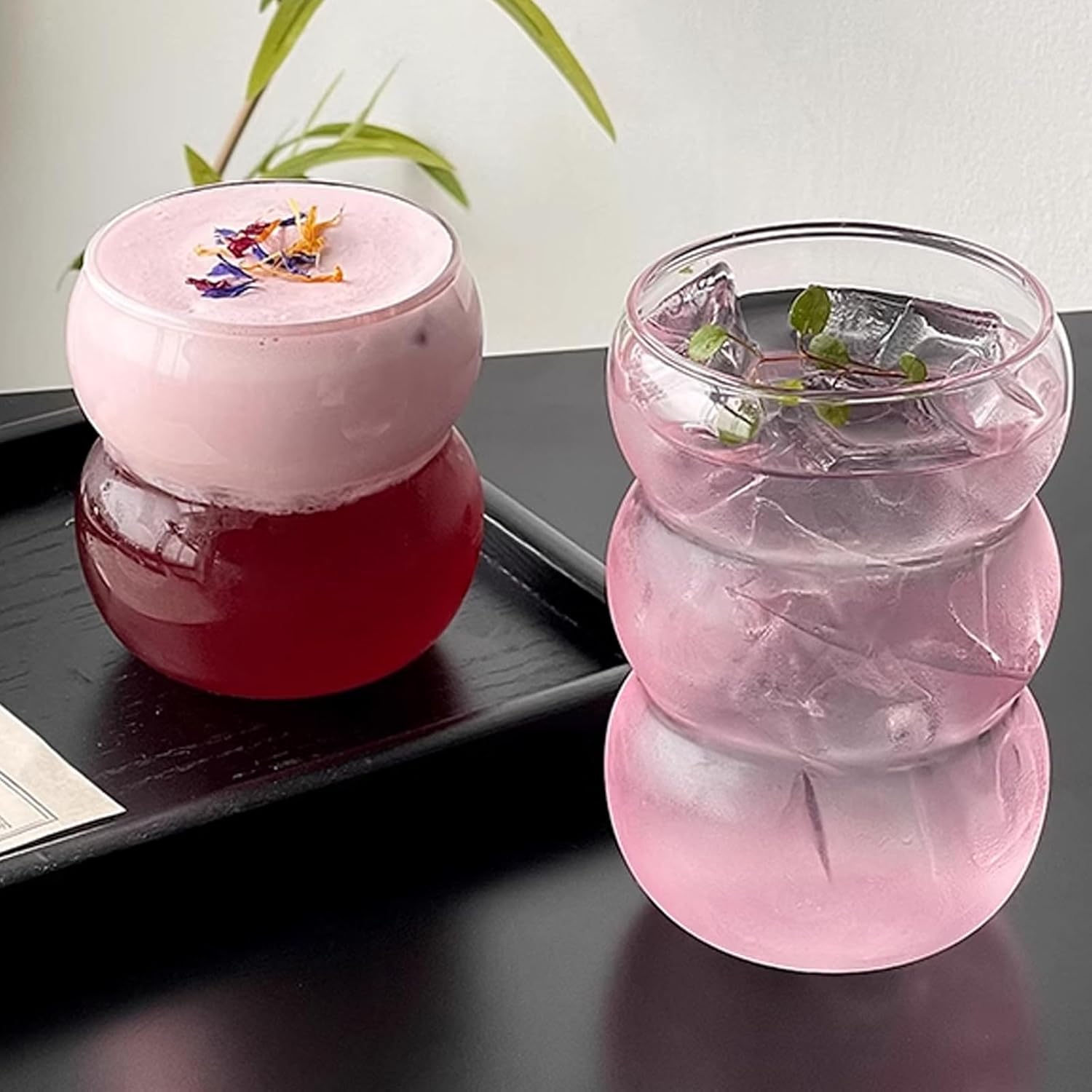 Ribbed Glass Water Tumbler, Wa - Juice Tea Coffee incelemesi ve fiyatı